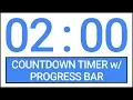 2 min Countdown Timer w Progress Bar