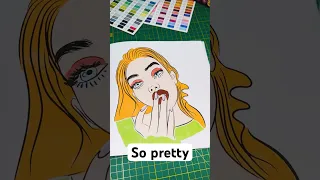 Trendy manicure and makeup coloring page This is a page from Nail Artist Coloring Book