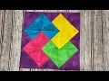 Card trick quilt block tutorial