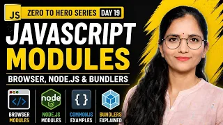 JavaScript Modules Explained Browser Modules Node js Bundlers Day