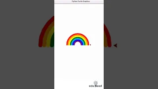 Creating a Vibrant Rainbow with Python Turtle