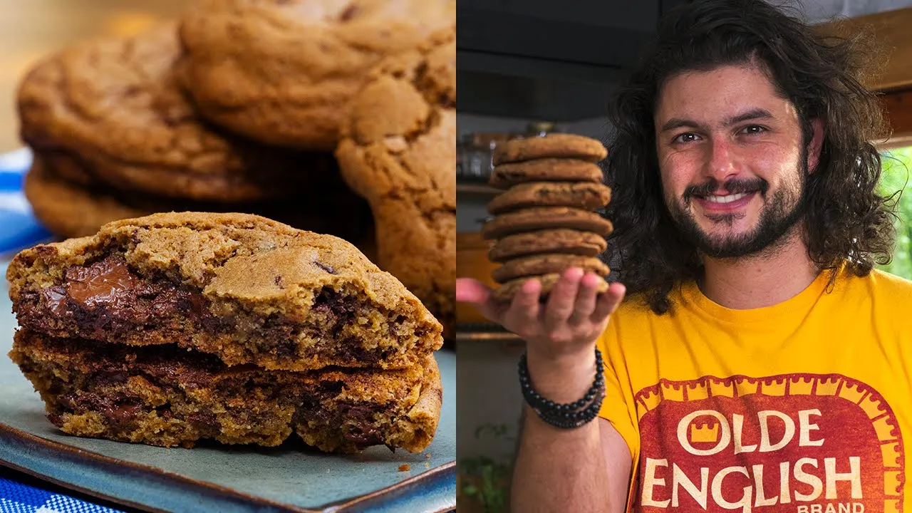 MELHOR RECEITA DE COOKIES QUE VOCÊ VAI ACHAR - MUITO FÁCIL E RÁPIDO DE FAZER