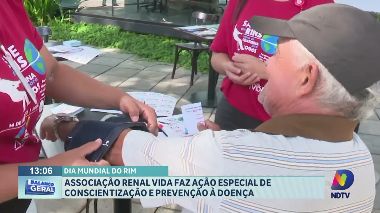 Associação Renal Vida faz ação especial no Dia Mundial do Rim