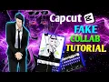 How to make Fake Collab trend edit Full tutorial on Capcut