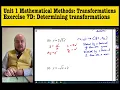 Unit 1 Maths Methods Transformations - 7D Describing transformations