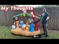 7 FT Christmas Inflatables Nativity Scene Outdoor Decorations