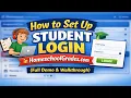 How to Set Up Student Login in HomeschoolGrades com Full Demo Walkthrough