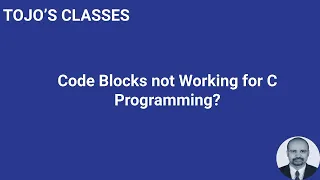 Code blocks not working for C program compilation