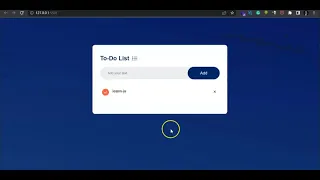 To Do List App With HTML CSS and JavaScript with Local Storage
