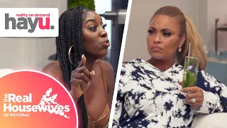 wendy goes off at gizelle for talking about her husband season 6 real housewives of potomac