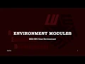 5 RED HPC Tutorial Environment Module Setting