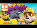 Download Lagu Rubble \u0026 Rocky's BEST Teamwork Rescues! w/ PAW Patrol Ryder, Chase \u0026 Zuma | 1 Hour | Rubble \u0026 Crew