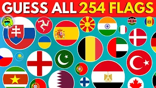 Guess ALL The 254 Flags In The World THE ULTIMATE FLAG QUIZ