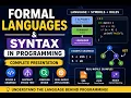 Formal Languages Explained Syntax Grammar AST Applications
