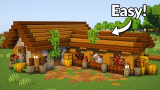 Minecraft: Easy Horse Stable (Tutorial)
