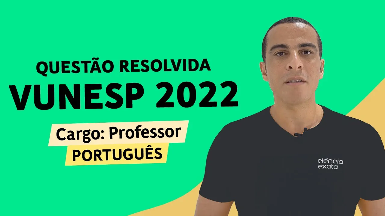 PORTUGUÊS VUNESP 2022 - PONTUAÇÃO - Professor de Desenvolvimento Infantil