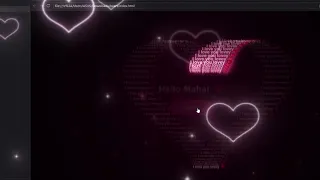 I Love You Lovey Romantic HTML CSS JavaScript Animation Source Code
