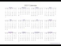 2027 Calendar Printable Free PDF Download US landscape portrait