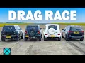 Lagu Defender V8 v Jeep Wrangler v Merc-AMG G63 v BMW X7 M50i 1/4 MILE RACE