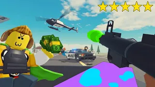 Nos CONVERTIMOS en CRIMINALES FUGITIVOS en ROBLOX 🚔 RUNAWAY