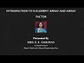 Introduction to n-element array and array factor