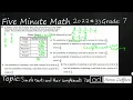 7th Grade STAAR Practice Simple Events and Their Complements 7 6E -