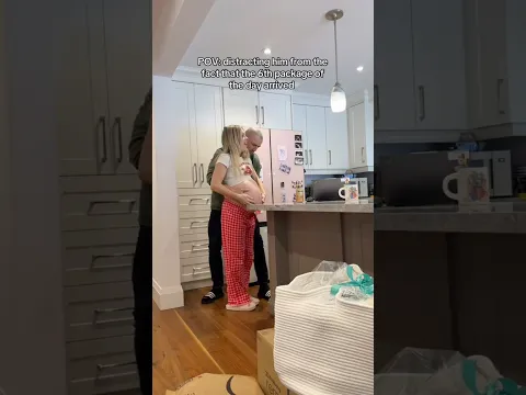 nesting phase 🪺🤰almost had him distracted then Emby started opening THE packages 📦 👁️