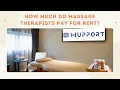 How much do massage therapists pay for rent