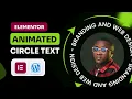 Make Animated Circle With Text Using The Elementor Path Widget Web Design