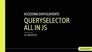 Javascript querySelectorAll