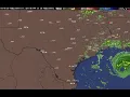 Weather Radar over San Antonio TX USA Tracking Hurricane Laura