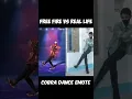 Free Fire vs Real Life Cobra Bundle Dance Emote 🤯🤯 #shorts