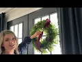 How to Hang Window Wreaths for Christmas Indoors