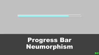 Progress Bar Neumorphism HTML CSS