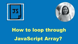 How to loop through an array in JavaScript