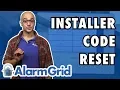 Reset the Alarm System s Installer Code