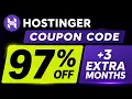 Hostinger Coupon Code 2026 Extra 20 Discount 3 Months Free