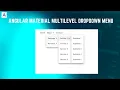 How to create multilevel dropdown menu using Angular Material