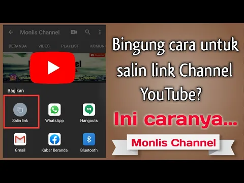 Download MP3 Cara Salin Link Akun YouTube di Android || MONLIS CHANNEL