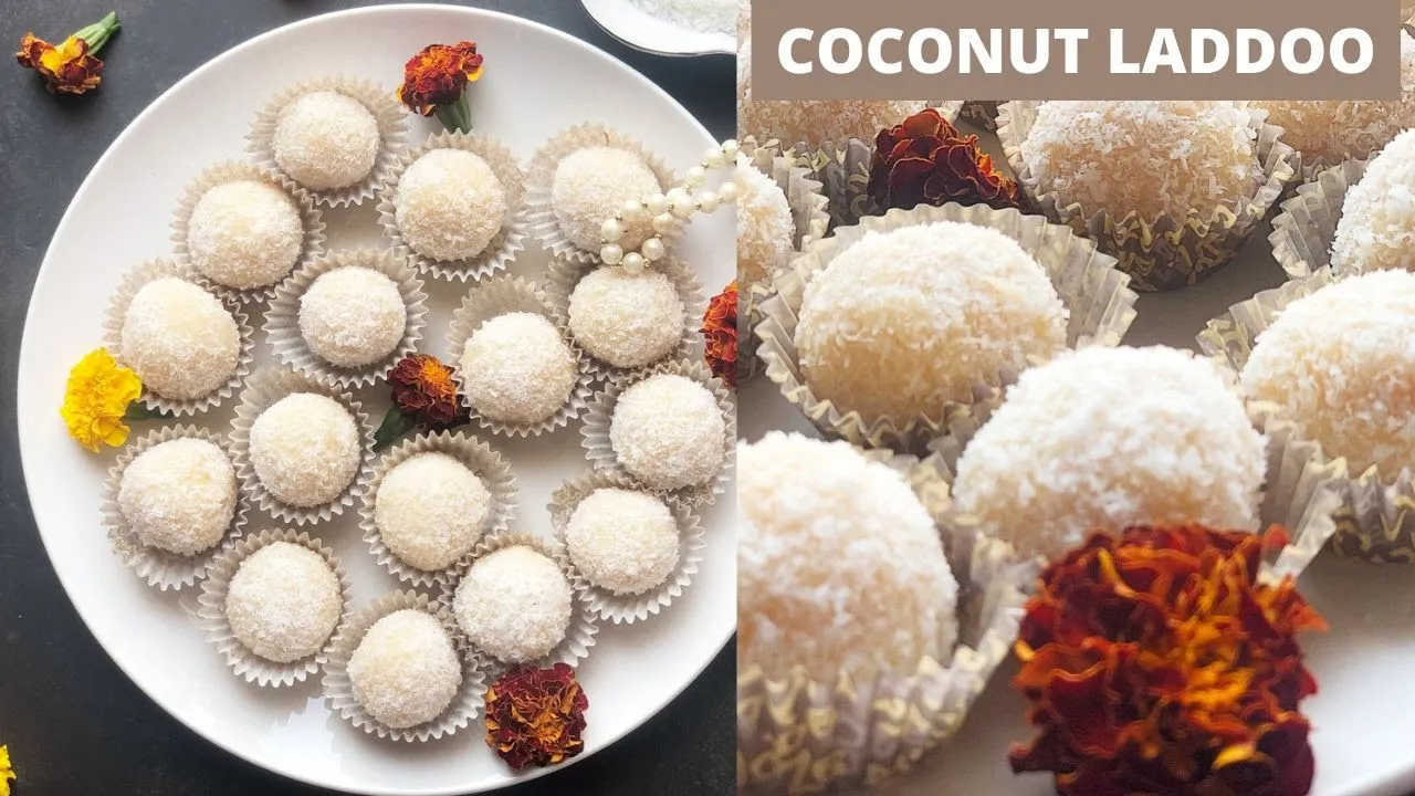 Delicious Coconut Ladoos: The Perfect Diwali Treat (Diwali Dessert Series-3)