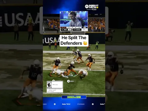 He Split the Defenders in #Madden27