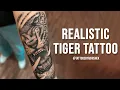 Realistic Tiger Tattoo by tattoosbyabishek