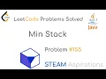 LeetCode Problems Solved Problem 155 Min Stack Easy