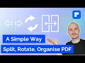 A simple way to split rotate and organize PDF