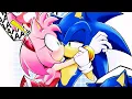 Sonic Gives Amy An Unexpected Kiss SonAmy Mini Comic Compilation