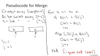 Merge Sort Pseudocode Stanford University Coursera