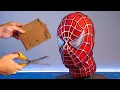 Making a Cardboard SPIDER-MAN mask