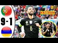Portugal vs Armenia 9-1 Highlights \u0026 All Goals 2025 🔥 Bruno Fernandes Hatttrick