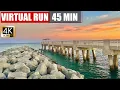 Run Miami s Breathtaking Coastline 4K Treadmill Workout at Home