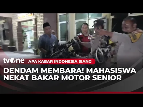 Dendam Kesumat, Mahasiswa Bakar Motor Seniornya di Area Kampus
